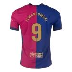 Barcelona LEWANDOWSKI #9 Home Match Jersey 2024/25 - Spotify Logo Without Text - thejerseys