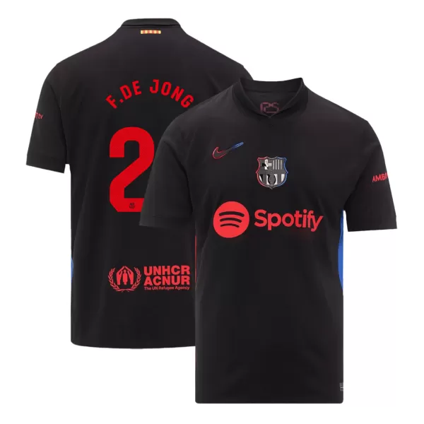 Men's Barcelona F.DE JONG #21 Away Soccer Jersey 2024/25 - thejerseys