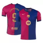 Barcelona LEWANDOWSKI #9 Home Match Jersey 2024/25 - Spotify Logo Without Text - thejerseys