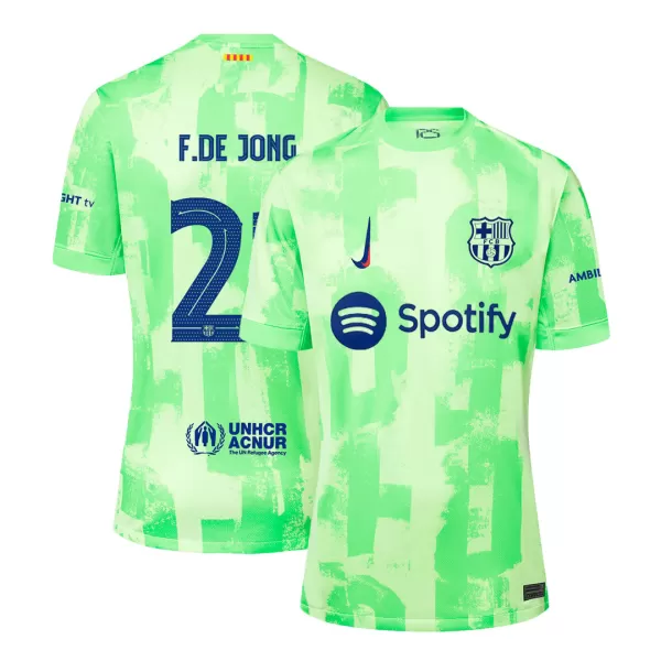 [Super Quality] Men's Barcelona F.DE JONG #21 Third Away Soccer Jersey 2024/25 UCL - thejerseys