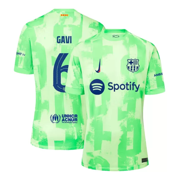 [Super Quality] Men's Barcelona GAVI #6 Third Away Soccer Jersey 2024/25 UCL - thejerseys