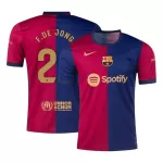 [Super Quality] Men's Barcelona F.DE JONG #21 Home Soccer Jersey 2024/25 - thejerseys