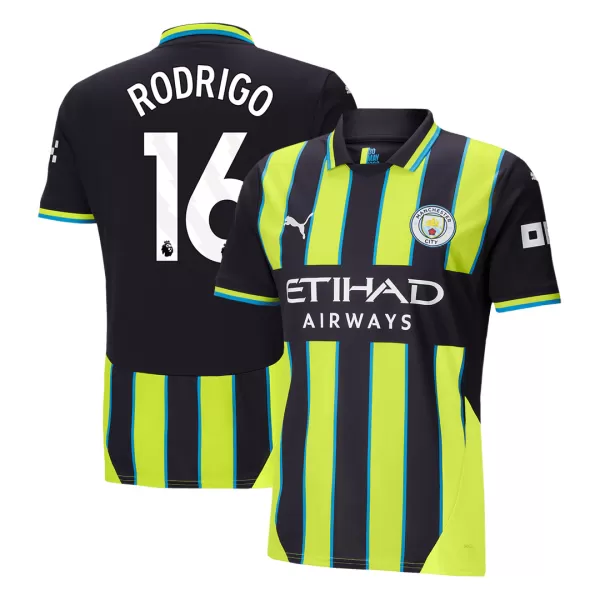 Men's Manchester City RODRIGO #16 Away Soccer Jersey 2024/25 - thejerseys