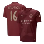 Men's Manchester City RODRIGO #16 Third Away Soccer Jersey 2024/25 - UCL - thejerseys