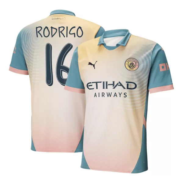 Men's Manchester City RODRIGO #16 Fourth Away Soccer Jersey 2024/25 - UCL - thejerseys