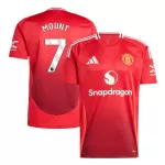 [Super Quality] Men's Manchester United MOUNT #7 Home Soccer Jersey 2024/25 - thejerseys