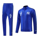 Manchester United X George Best Blue Jacket Training Kit 2024/25 For Adults - thejerseys