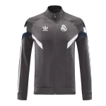 Real Madrid Gray Jacket Training Kit 2024/25 For Adults - thejerseys