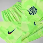 Kid's Barcelona Third Away Jersey Full Kit 2024/25 UCL - Spotify Logo Without Text - thejerseys