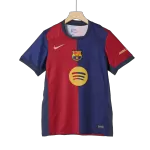 Men's Barcelona Home Soccer Jersey 2024/25 - Spotify Logo Without Text - thejerseys