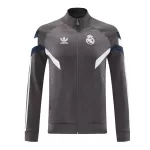 Real Madrid Gray Track Jacket 2024/25 For Adults - thejerseys