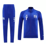 Manchester United X George Best Blue Jacket Training Kit 2024/25 For Adults - thejerseys