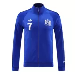 Manchester United X George Best Blue Track Jacket 2024/25 For Adults - thejerseys