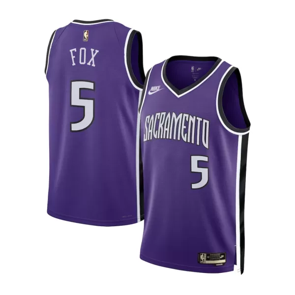 Men's Sacramento Kings De'Aaron Fox #5 Purple Swingman Jersey 2024/25 - Classic Edition - thejerseys