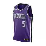 Men's Sacramento Kings De'Aaron Fox #5 Purple Swingman Jersey 2024/25 - Classic Edition - thejerseys