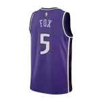 Men's Sacramento Kings De'Aaron Fox #5 Purple Swingman Jersey 2024/25 - Classic Edition - thejerseys