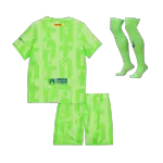 Kid's Barcelona Third Away Jersey Full Kit 2024/25 UCL - Spotify Logo Without Text - thejerseys