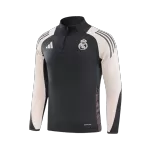 Real Madrid 1/4 Zip Gray Tracksuit Kit(Top+Pants) 2024/25 for Adults - thejerseys