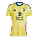 Men's Juventus VLAHOVIĆ #9 Away Soccer Jersey 2024/25 - Save The Children Sponsor - thejerseys