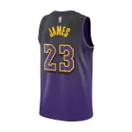 Discount Los Angeles Lakers Lebron James #23 Purple Swingman Jersey - City Edition - thejerseys