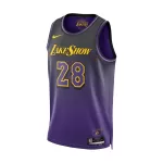 Men's Los Angeles Lakers Rui Hachimura #28 Purple Swingman Jersey 2024 - City Edition - thejerseys