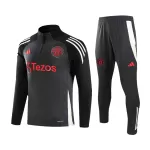 Kid's Manchester United Gray Zipper Tracksuit 2024/25 - thejerseys