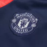 Kid's Manchester United Red Zipper Tracksuit 2024/25 - thejerseys