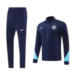 Chelsea Navy Jacket Training Kit 2024/25 For Adults - thejerseys