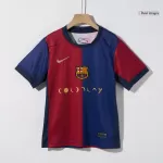 Kid's Barcelona X COLDPLAY Home Jersey Kit(Jersey+Shorts) 2024/25 - thejerseys