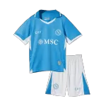 Kid's Napoli Home Jersey Kit(Jersey+Shorts) 2024/25 - thejerseys