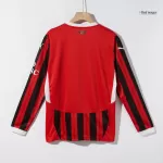 Men's AC Milan Home Long Sleeve Soccer Jersey 2024/25 - thejerseys