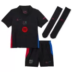 Kid's Barcelona Away Jersey Full Kit 2024/25 - Spotify Logo Without Text - thejerseys