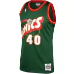 Men's Seattle SuperSonics Shawn Kemp #40 Green Hardwood Classics Jersey 1995/96 - thejerseys