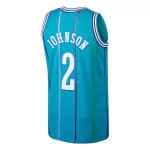 Men's Charlotte Hornets Larry Johnson #2 Hardwood Classics Swingman Jersey 1992/93 - thejerseys