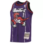 Men's Toronto Raptors Tracy McGrady #1 Purple Hardwood Classics Jersey 1998/99 - thejerseys