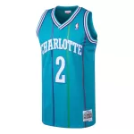 Men's Charlotte Hornets Larry Johnson #2 Hardwood Classics Swingman Jersey 1992/93 - thejerseys