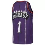 Men's Toronto Raptors Tracy McGrady #1 Purple Hardwood Classics Jersey 1998/99 - thejerseys