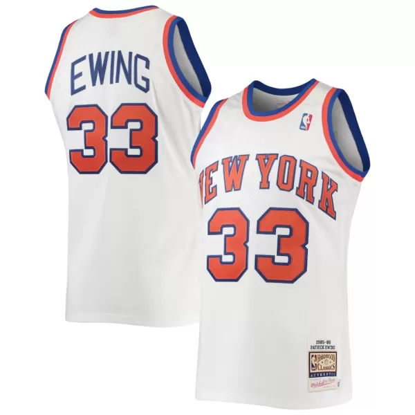 Men's New York Knicks Patrick Ewing #33 Hardwood Classics Swingman Jersey 1985/86 - thejerseys