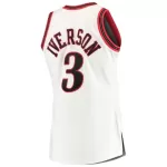 Men's Philadelphia 76ers Iverson #3 White Hardwood Classics Jersey 1997/98 - thejerseys