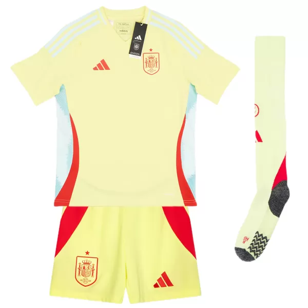 Kid's Spain Away Jerseys Full Kit Euro 2024 - thejerseys