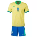 Kid's Brazil Home Jerseys Kit(Jersey+Shorts) Copa América 2024 - thejerseys