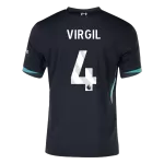 Men's Liverpool VIRGIL #4 Away Soccer Jersey 2024/25 - thejerseys