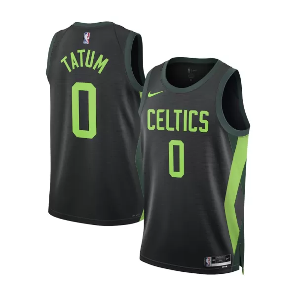 Men's Boston Celtics Jayson Tatum #0 Black Swingman Jersey 2024/25 - City Edition - thejerseys