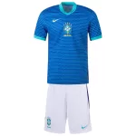 Kid's Brazil Away Jerseys Kit(Jersey+Shorts) Copa América 2024 - thejerseys