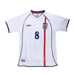 SCHOLES #8 Classic England  Home Jersey 2002 - thejerseys