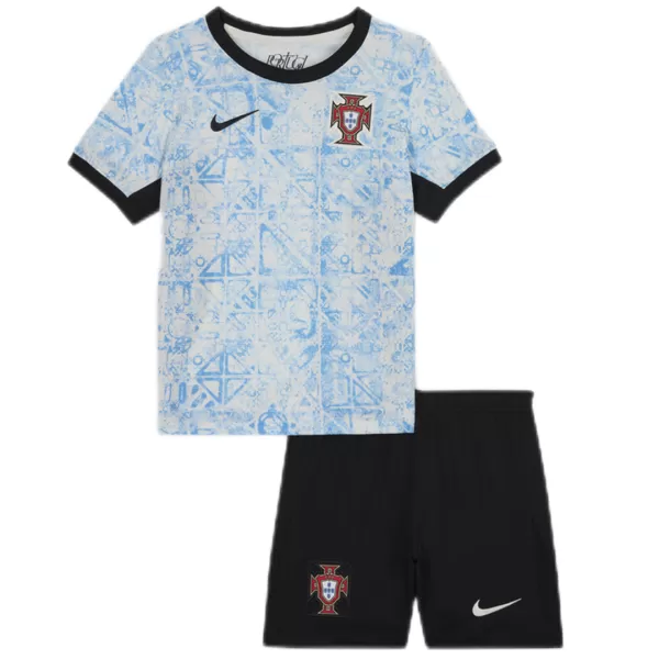 Kid's Portugal Away Kit(Jersey+Shorts) Euro 2024 - thejerseys