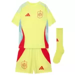 Kid's Spain Away Jerseys Full Kit Euro 2024 - thejerseys