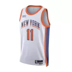 Men's New York Knicks Jalen Brunson #11 White Swingman Jersey 2024/25 - City Edition - thejerseys