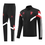 Manchester United Black Jacket Training Kit 2024/25 For Adults - thejerseys