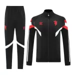 Manchester United Black Jacket Training Kit 2024/25 For Adults - thejerseys